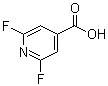 2,6-Difluoro-4-pyridinecarboxylic acid molecular structure (CAS 88912-23-6)