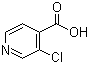 结构式 CAS# 88912-27-0, 3-氯异烟酸