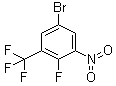 5-Bromo-2-fluoro-1-nitro-3-(trifluoromethyl)benzene molecular structure (CAS 889459-12-5)