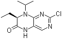 (7R)-2-Chloro-7-ethyl-7,8-dihydro-8-(1-methylethyl)-6(5H)-pteridinone molecular structure (CAS 889877-77-4)