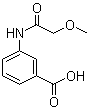 structure of CAS# 889940-48-1, 3-[(2-Methoxyacetyl)amino]benzoic acid