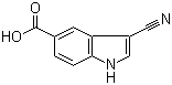 3-Cyano-1H-indole-5-carboxylic acid molecular structure (CAS 889942-87-4)