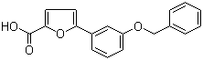 结构式 CAS# 889951-77-3, 5-[3-苄氧基苯基]-2-呋喃羧酸