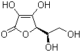 结构式 CAS# 89-65-6, 异抗坏血酸; 赤藻糖酸; 异维生素 C; D-2,3,5,6-四羟基-2-己烯酸-gamma-内酯