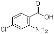 结构式 CAS# 89-77-0, 2-氨基-4-氯苯甲酸; 4-氯-2-氨基苯甲酸