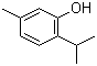 structure of CAS# 89-83-8, Thymol;2-Isopropyl-5-methyl phenol; 5-Methyl-2-(1-methylethyl)phenol