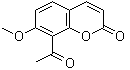 structure of CAS# 89019-07-8, 8-Acetyl-7-methoxy-2H-1-benzopyran-2-one;8-Acetyl-7-methoxycoumarin