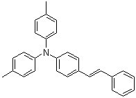 N,N-双(4-甲基苯基)-4-(2-苯乙烯基)苯胺分子结构 (CAS 89114-75-0)