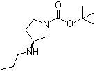 tert-Butyl (3S)-3-(propylamino)pyrrolidine-1-carboxylate molecular structure (CAS 892390-30-6)