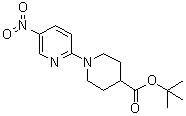 1-(5-Nitro-2-pyridinyl)-4-piperidinecarboxylic acid 1,1-dimethylethyl ester molecular structure (CAS 892492-26-1)