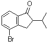 4-Bromo-2,3-dihydro-2-(1-methylethyl)-1H-inden-1-one molecular structure (CAS 892575-08-5)