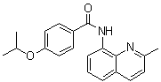 4-(1-Methylethoxy)-N-(2-methyl-8-quinolinyl)benzamide molecular structure (CAS 892711-75-0)