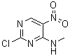 structure of CAS# 89283-49-8, 2-Chloro-N-methyl-5-nitro-4-pyrimidinamine;2-Chloro-N-methyl-5-nitropyrimidin-4-amine