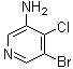 结构式 CAS# 89283-92-1, 3-氨基-5-溴-4-氯吡啶