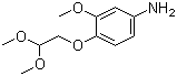 4-(2,2-二甲氧基乙氧基)-3-甲氧基苯胺分子结构 (CAS 892865-00-8)