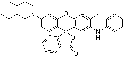 2-Anilino-6-dibutylamino-3-methylfluoran molecular structure (CAS 89331-94-2)