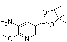 3-Amino-2-methoxypyridine-5-boronic acid pinacol ester molecular structure (CAS 893440-50-1)