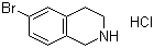 structure of CAS# 893566-74-0, 6-Bromo-1,2,3,4-tetrahydroisoquinoline hydrochloride