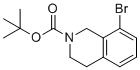 8-溴-1,2,3,4-四氢异喹啉-2-甲酸叔丁酯分子结构 (CAS 893566-75-1)