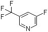 3-氟-5-(三氟甲基)吡啶分子结构 (CAS 89402-28-8)
