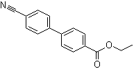 4'-氰基-[1,1'-联苯]-4-羧酸乙酯分子结构 (CAS 89409-89-2)