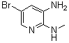 结构式 CAS# 89415-54-3, 5-溴-N2-甲基-2,3-吡啶二胺