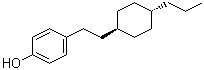 trans-4-[2-(4-Propylcyclohexyl)ethyl]phenol molecular structure (CAS 89450-47-5)