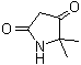 5,5-二甲基吡咯烷-2,4-二酮分子结构 (CAS 89464-41-5)