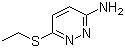 3-Amino-6-(ethylthio)pyridazine molecular structure (CAS 89465-42-9)