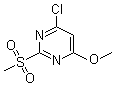 4-Chloro-2-(methylsulfonyl)-6-methoxypyrimidine molecular structure (CAS 89466-55-7)