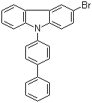 9-[1,1'-联苯-4-基]-3-溴-9H-咔唑分子结构 (CAS 894791-46-9)