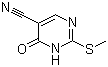 5-氰基-3,4-二氢-2-甲硫基嘧啶-4-酮分子结构 (CAS 89487-99-0)