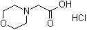 4-吗啉基乙酸盐酸盐分子结构 (CAS 89531-58-8)