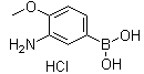 3-氨基-4-甲氧基苯硼酸盐酸盐分子结构 (CAS 895525-75-4)