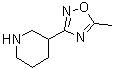 结构式 CAS# 895573-64-5, 3-(5-甲基-1,2,4-恶二唑-3-基)哌啶