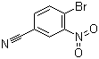 结构式 CAS# 89642-49-9, 4-溴-3-硝基苯腈