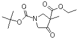 3-Methyl-4-oxo-1,3-pyrrolidinedicarboxylic acid 1-(tert-butyl) 3-ethyl ester molecular structure (CAS 897043-85-5)