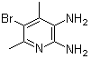 2,3-Diamino-4,6-dimethyl-5-bromopyridine molecular structure (CAS 89728-15-4)