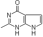 structure of CAS# 89792-11-0, 1,7-Dihydro-2-methyl-4H-pyrrolo[2,3-d]pyrimidin-4-one