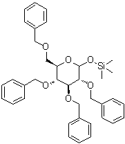2,3,4,6-Tetrakis-O-(phenylmethyl)-1-O-(trimethylsilyl)-D-glucopyranose molecular structure (CAS 89825-08-1)