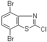4,7-Dibromo-2-chlorobenzothiazole molecular structure (CAS 898747-94-9)