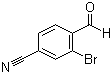 2-Bromo-4-cyanobenzaldehyde molecular structure (CAS 89891-69-0)
