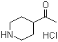 结构式 CAS# 89895-06-7, 1-(4-哌啶基)乙酮盐酸盐