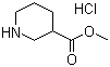结构式 CAS# 89895-55-6, 3-哌啶甲酸甲酯盐酸盐