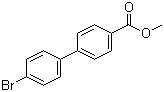 结构式 CAS# 89901-03-1, 4'-溴[1,1'-联苯]-4-甲酸甲酯