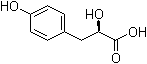 structure of CAS# 89919-57-3, (R)-2-Hydroxy-3-(4-hydroxyphenyl)propionic acid;(R)-beta-(p-Hydroxyphenyl)lactic acid; D-p-Hydroxyphenyllactic acid