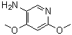 4,6-Dimethoxy-3-pyridinamine molecular structure (CAS 89943-34-0)