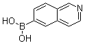 structure of CAS# 899438-92-7, 6-Isoquinolinylboronic acid;(Isoquinolin-6-yl)boronic acid; B-6-Isoquinolinylboronic acid