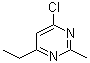 structure of CAS# 89966-72-3, 4-Chloro-6-ethyl-2-methylpyrimidine