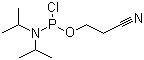2-Cyanoethyl N,N-diisopropylchlorophosphoramidite molecular structure (CAS 89992-70-1)